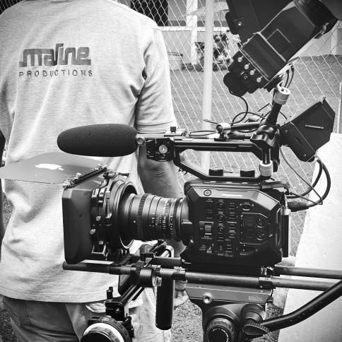 Caméra Maline Productions sur un tournage
